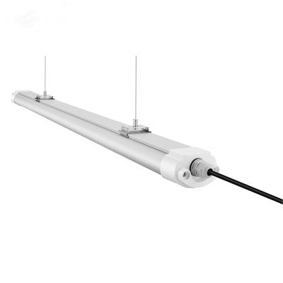 China Warehouse 2021 Updated IP66 Led Tri-proof Light 50W Dali Led Batten Plastic Linear Pendant Tube For Light Warehouse for sale