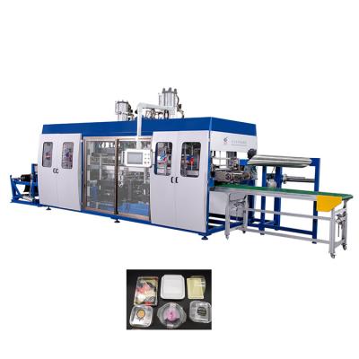 China Factory Automatic High Efficiency Plastic Biodegradable Multistation Thermoforming Machine For All Molds for sale