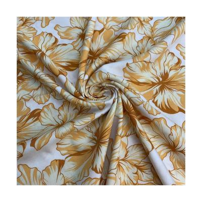 China Ammonia metallic imitation cotton color tinkle silk stretch has face light butub nylon rayon satin print nylon fabric for sale