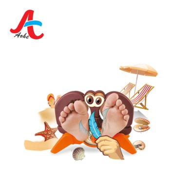 China Auto Exclude Battery Novelty Toys 2021 Family Game Toys Tickle Me Foot Game for sale