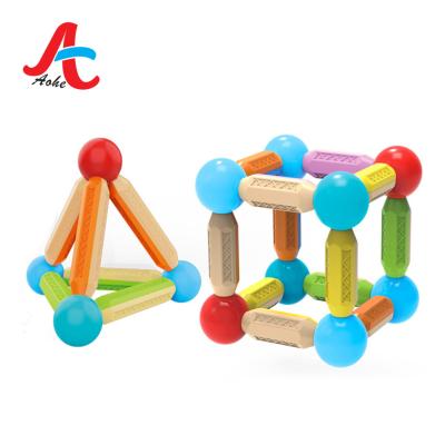 China DIY TOY Children Educational Toy Magnetic Building Block Toys Eco-friendly Toys Magnet Rod with 41pcs for sale