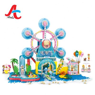 China Construction Toy Sembo blocks plastic toy water ferris wheel gift bricks building block toy for girls for sale