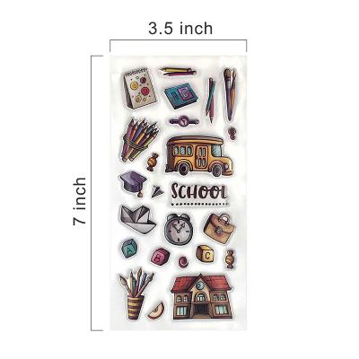 China Factory price puffy album decorating hand puffy account sticker material stickers for sale