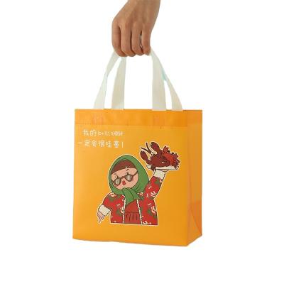 China Wholesale Recyclable Customized Reusable Nonwoven Shopping Tote Bag With Logo for sale