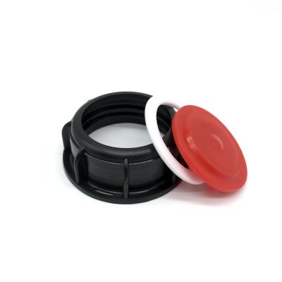 China Non spill china factory 2 inch 60mm thread S60x6 plastic cap for ibc 1000L tank valve for sale