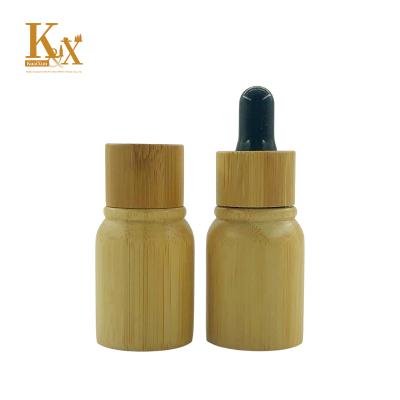 China Biodegradable Bamboo Bamboo Personal Care 5ml 10ml 15ml 20ml 30ml 50ml 100ml Essential Oil Dropper Glass Bottle Serum Personal Care Container for sale