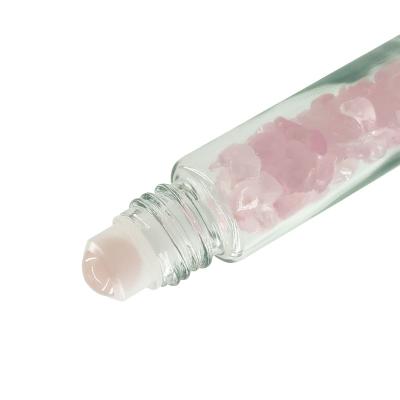 China Cosmetic Clear Amber Pink 1ml 2ml 3ml 10ml Roller Eye Perfume Essential Oil Purple Green Glass Roll On Bottle With Cap for sale