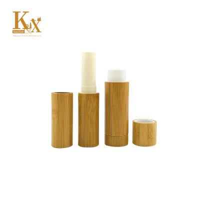 China 2021 Amazon Hot Sale 5g 5ml Lipstick Natural Wooden Empty Bamboo Capsule Tube for sale