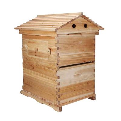 China Wholesale Price Wooden Bee Square Practical Professional Wax Hives For Bee for sale