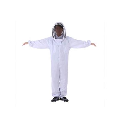 China Convenient and durable white one-piece bee suit ventilation customized for quality assurance of CN white beekeeping; Ventilation of Bagged SIC for sale