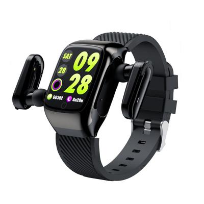 China Wifi Earphone and Watch 2 in 1 Waterproof 2021 Newest Wireless BT Bracelet Smart Wristband Sport Watches Headset Earphone for sale