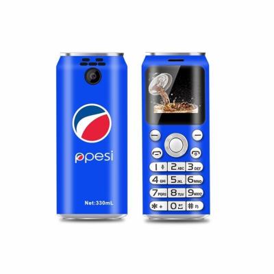 China Dual SIM Card Low Price Cute Mini Mobile Phone SATREND K8 1.0inch Cola Shape Telefone MP3 Dialer Call Recording Small Cell Phone for sale