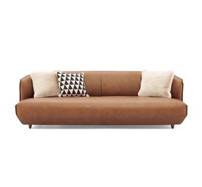 China Leather Style Sofa Set Sofa At Home Couches Modern Camel Sectional Sofa Realgres Simple Modern Leisure for sale