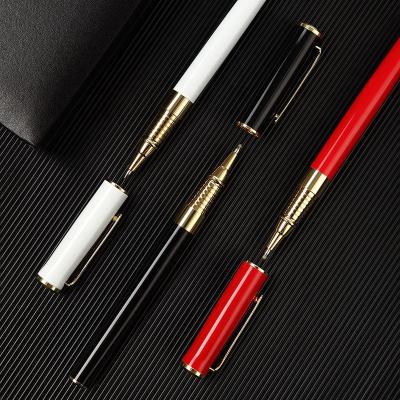 China Fluently Writing Brand High Quality Full Point Pen Office Business Men Signature Metal Writing Pen for sale