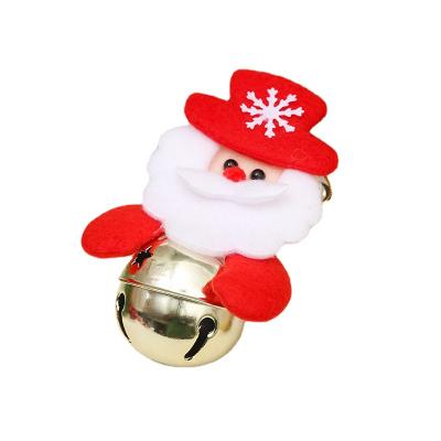 China Christamas Home Decoration New Star Santa Doll Bell Christmas Tree Hanging Bell Pendant Children's New Year Gift for sale