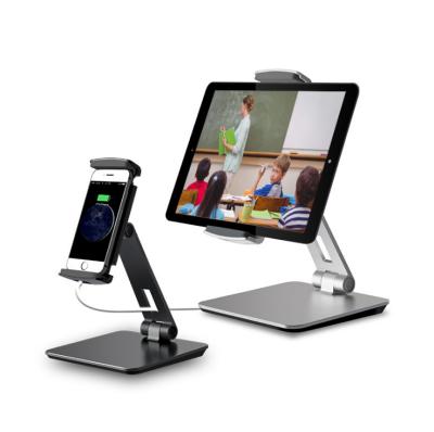 China Adjustable Universal Aluminum Adjustable Tablet Stand For Tablet Mount Holder for sale