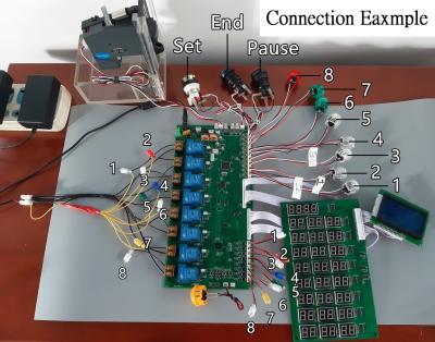 China New Arrival 8 Channel Timer Board for Coin Acceptor Selector 12v Timer Countdown Timer Board for sale