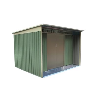 China New and Front-Additional Design 11.36m2 Metal Storage Shed Easily Assembled for sale