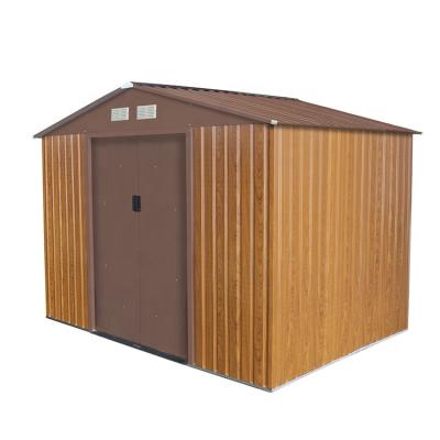 China Easily Assembled Waterproof Metal Garden Sheds Outdoor Steel Structure Kits Storage for sale