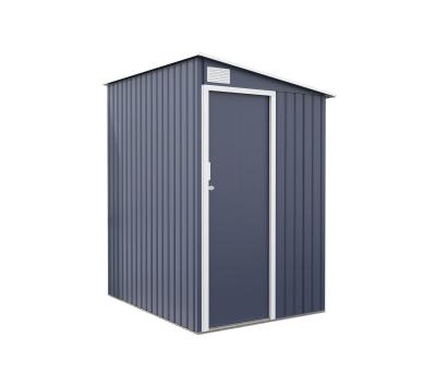 China Wholesale Easily Assembled Enclosed Roof Design Metal Shed With Side Door for sale