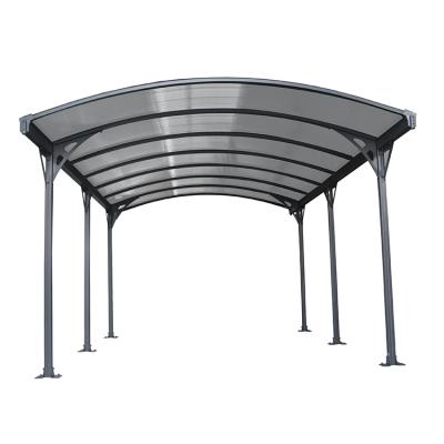 China Aluminum CE Certificated 16.7X10FT Aluminum Frame Outdoor Garage Canopy Outside Parking Lot for sale