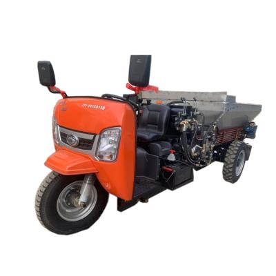 China Durable CE Certificated Approved Fertilizer Spreader Machine Diesel Three Wheel Fertilizer Lifting And Throwing Machine for sale