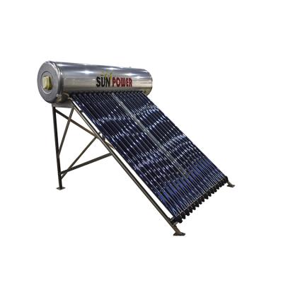 China Hot Selling Stainless Steel Rooftop Integrated Compact Pressurized Solar Water Heater for sale