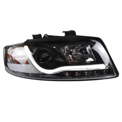 China Applicable to for Audi old a4b6 01-04 headlight assembly, LED light guide headlight lens, smoked headlight assembly A4 for sale