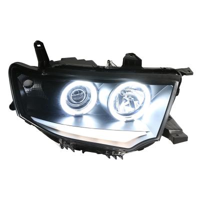 China Taiwan Xiushan Suitable For Pajero Sport Lens Headlight Assembly Led Angel Eye Teardrop Xenon Photoconductive Pajero Sport for sale