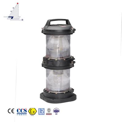 China Full Light For Boat Length Over 50m CXH6-10P All Around Double Deck Navigation Light Marine Signal Light for sale