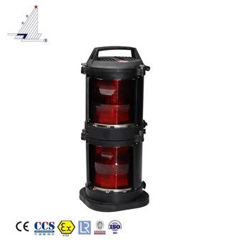 China Port light for boat length more than 50m CXH2-10P lamp marine harbor deck signal marine navigation light dual for sale