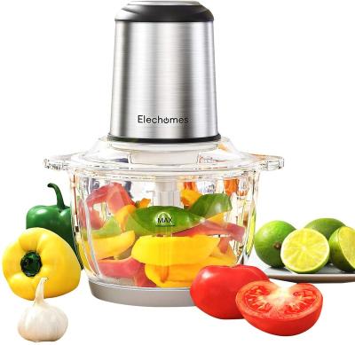 China Hotel Elechomes 1.8L Electric Food Chopper Chopper Blender Vegetable Mincer Food Processor with Glass Bowl for sale