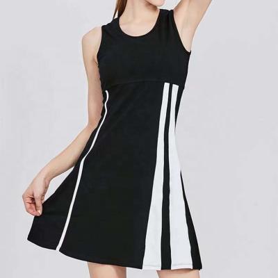 中国 Hot Sale custom made Pleated Skirt Shorts Tennis Pocket Dress Cotton Badminton For Women 販売のため