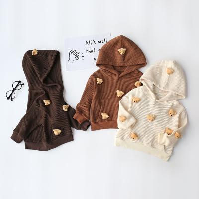 China Girl Boy Kids Long Sleeve Hoodies Bear Cute Pullover Spring Winter Sweaters Top for sale