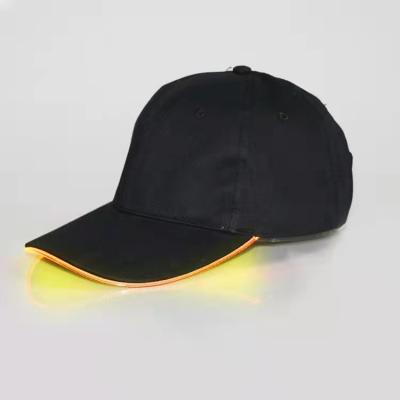 China COMMON Praise Props Hat Light Up Flash Baseball Cap LED Glow Party Hat For Festival Club Stage Hip Hop Performance for sale