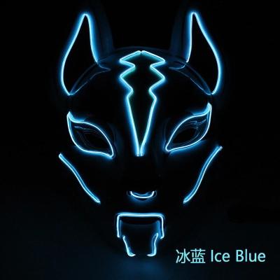 China PVC PARTY Supply Halloween Light Up Neon EL HIRE LED Fox Mask for sale