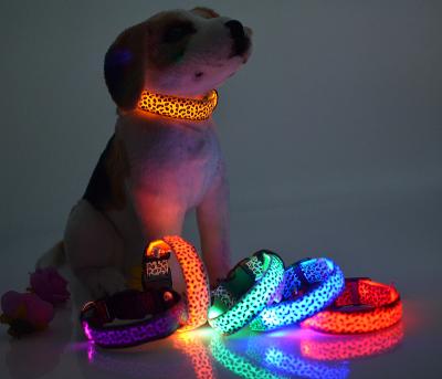 China Lights Pet Supplies Safety Adjustable Waterproof Cat Led Light Flashing Luminous Dog Collar for sale