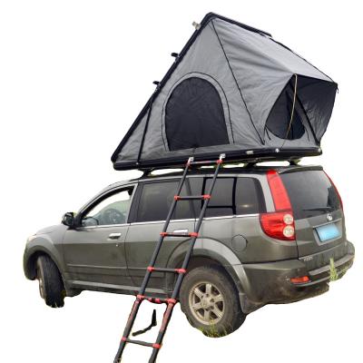 China China Fashion Outdoor UV-Proof Car Auto Lightweight Camping Fashion Right Aluminum Triangle Hard Shell Roof Top Tent for sale