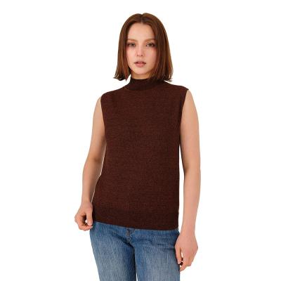 China Anti-wrinkle clothing manufacturer OEM summer knit fashion pure girls vest color triacetate DIX sexy sweater vest for sale