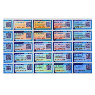 China Hologram Custom Anti Counterfeit Label Security Sticker Self Adhesive for sale