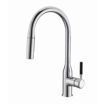 China Modern Brass pull out kitchen cold and hot faucet 2 function bubble and sprayer water saving faucet for sale