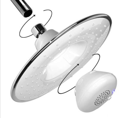 China Without Switch Music Shower Head With Blue Chrome Plating Telephone Music Water Proof Tooth for sale