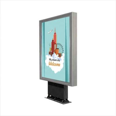 China Luminous Advertising Poster New LED Signs Advertising Rolling Light Box Poster Automatically Changing Outdoor Display for sale