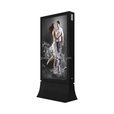 China Any indoor or outdoor activity layouts single side floor standing or wall mounted aluminum frame scrolling poster display engine LED advertising light box for sale