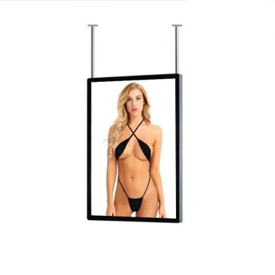 China Double sides hanging LED lightbox 24 x 36 magnetic acrylic display rectangles or squares 90cm 60cm for sale