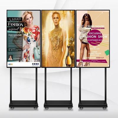 China Indoor 32 Inch Android Digital Signage Stand Landing Single LCD Screen Advertising Display Machine for sale