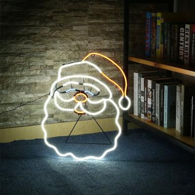 China Hanging Or Wall Mounted Romantic Santa Claus Christmas Tree Custom Snowman Led Neon Light Sign Cable Letter Wedding Decoration for sale