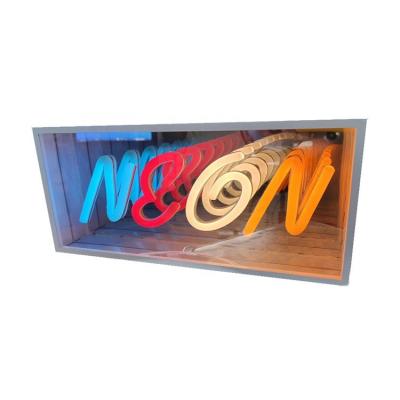 China Customized Indoor Outdoor Multilayer Magic 3D Light Box Flexible Led Neon Sign For Decoration for sale