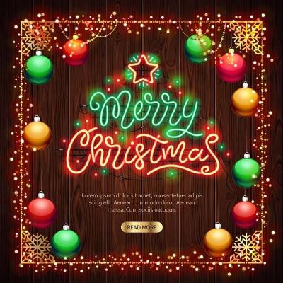 China Merry Christmas Colorful Custom Handmade Neon Lights LED Signs Personalized Room Party Festival Atmosphere Lighting Decor Gift for sale