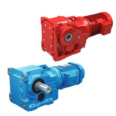 China Bevel Right Angle Solid Helical Gear Shaft Building Material Stores K Series Output Motor Gear Reducer for sale